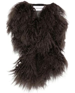 Yves Salomon Winter Scarves - Negro