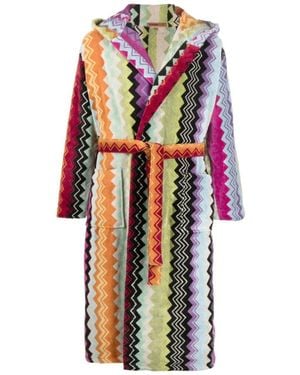 Missoni Klassischer Bademantel Mit Kapuze - Mehrfarbig