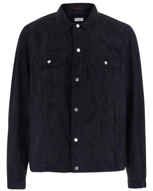 Brunello Cucinelli Leather Jackets - Azul