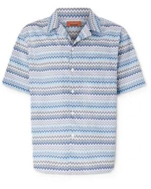 Missoni Short Sleeve Shirts - Blu