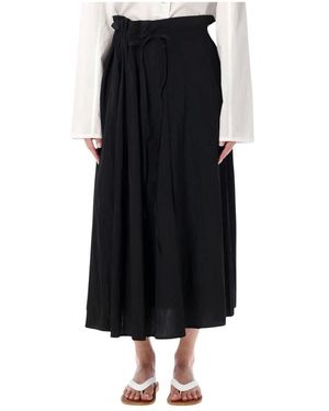Studio Nicholson Rokken ,Zwart ,Messina Long Skirt
