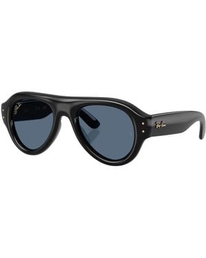 Ray-Ban Aviator Puffer Sonnenbrille - Schwarz