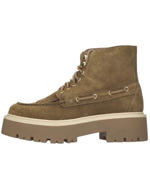 Antica Cuoieria Lace-Up Boots - Natural