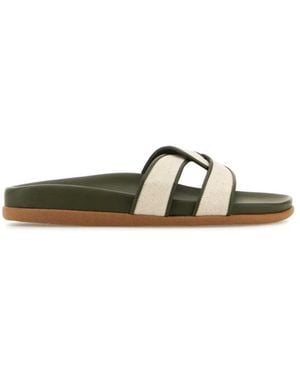 Ancient Greek Sandals Sliders - Natural