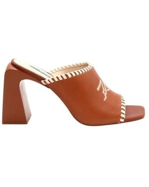 KARL LAGERFELD Heeled Mules - Marrón