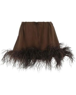Oséree Short Skirts - Brown