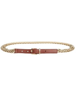 Weekend by Maxmara Accessoires ,Veelkleurig ,Leer Wkapacche Riem - Wit
