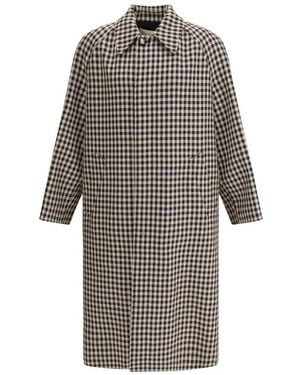 Valentino Single-Breasted Coats - Grey