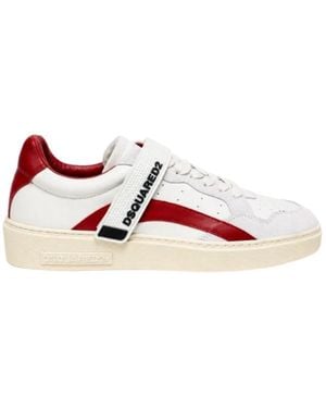 DSquared² Schoenen ,Veelkleurig ,Dsquared 2 Platte Schoenen - Rood