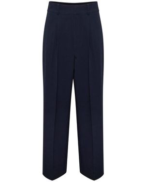 My Essential Wardrobe Straight Trousers - Blue