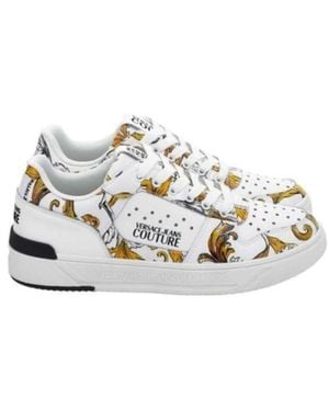 Versace Barockdruck low sneakers - Weiß