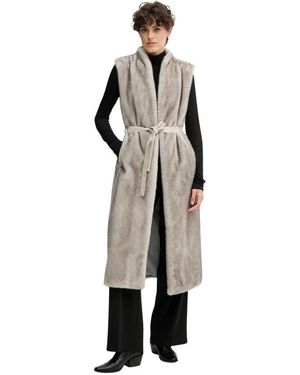 GAUDI Jassen ,Grijs ,Polyester Nep Bont Vest