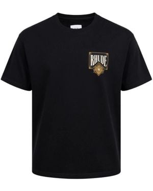 Rhude Racing Crest T-Shirt - Schwarz