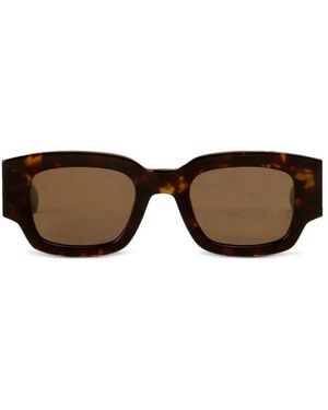 Ami Paris Accessoires ,Bruin ,Vierkante Zonnebril Voor Iedereen