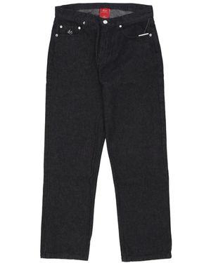 'es Schwarze Waschung Baggy Denim Jeans