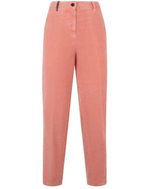 Peserico Cropped Trousers - Red