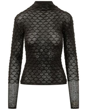 Lanvin Pullover Mit Hohem Kragen - Schwarz