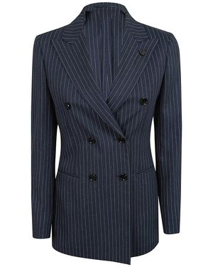 Lardini Jassen ,Blauw ,Linnen Jassen Kleding Ss 26