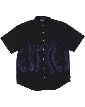 Octopus Short Sleeve Shirts - Noir