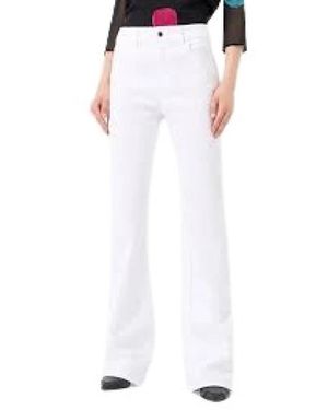 Emporio Armani Slim-Fit Trousers - White