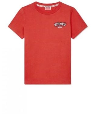 KENZO Katoenen T-Shirt - Rood