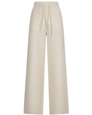 Max Mara Broeken ,Wit ,Kasjmier Fiabe Wide Broeken