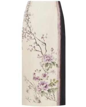 Dior Midi Skirts - Natural