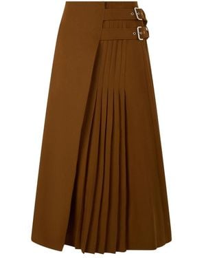 Alberta Ferretti Midi Skirts - Marrón
