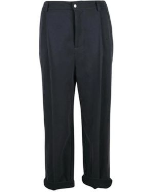 Brunello Cucinelli Cropped Trousers - Azul