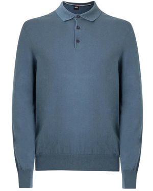 BOSS Round-Neck Knitwear - Azul