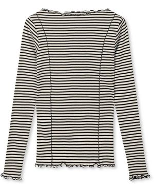 Mads Nørgaard Tops ,Veelkleurig ,Long Sleeve Tops - Grijs