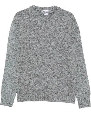 Doppiaa Pullover Mit Rundhalsausschnitt Und Melange-Strick - Grau