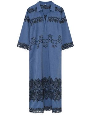 GUSTAV Kleedjes ,Blauw ,Shirt Dress