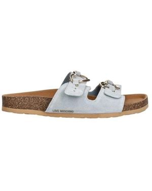 Love Moschino Sliders - Azul