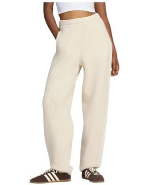 adidas Gebreide Losse Broek - Naturel