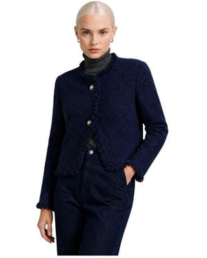 Kocca Cropped Boucle Jacket - Blau
