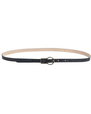 Bellerose Dünner Ledergürtel - Schwarz
