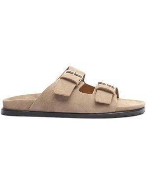 SCAROSSO Sliders - Brown