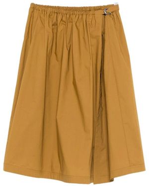Pinko Rokken ,Bruin ,Midi Rok - Naturel
