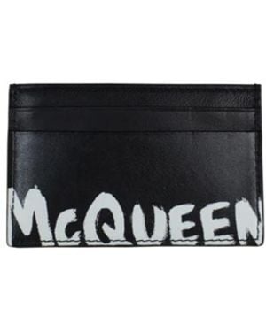 McQueen Logo Detail Kartenetui - Schwarz