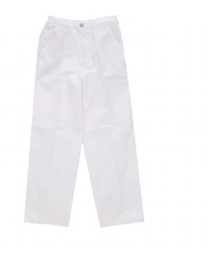 Obey Straight Trousers - White