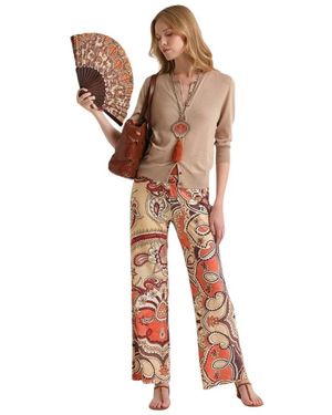 Maliparmi Wide Trousers - Brown