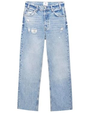 Anine Bing Straight Fit Jeans - Blue