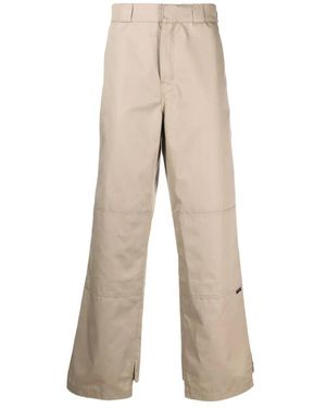 Palm Angels Wide Trousers - Natural