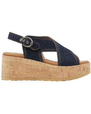 Via Vai Wedges - Bleu