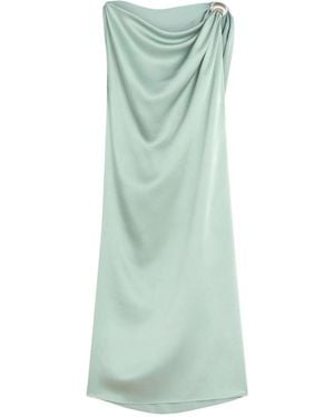 Lanvin Gedrapes kleid mit arpège ring detail - Grün