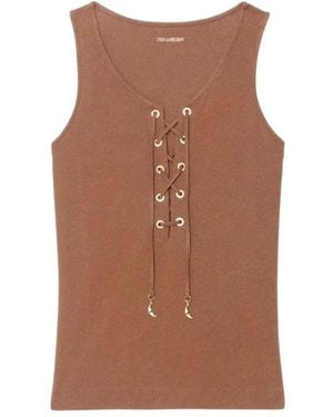 Zadig & Voltaire Sleeveless Tops - Marron