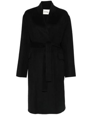 Ottod'Ame Belted Coats - Nero