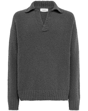 Laneus Bouclè-Strickpullover - Grau