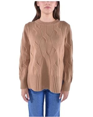 Kangra Round-Neck Knitwear - Marrone